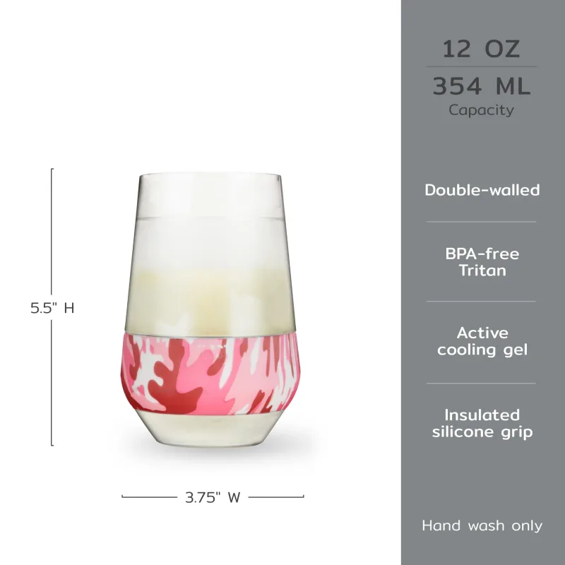 Wine FREEZE™ XL in Pink Camo, 2er-Set