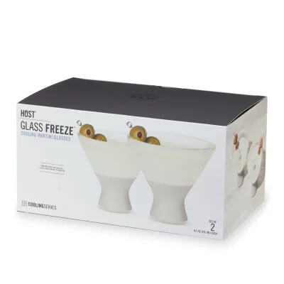 Glass Martini FREEZE™ i grå, 2-pack