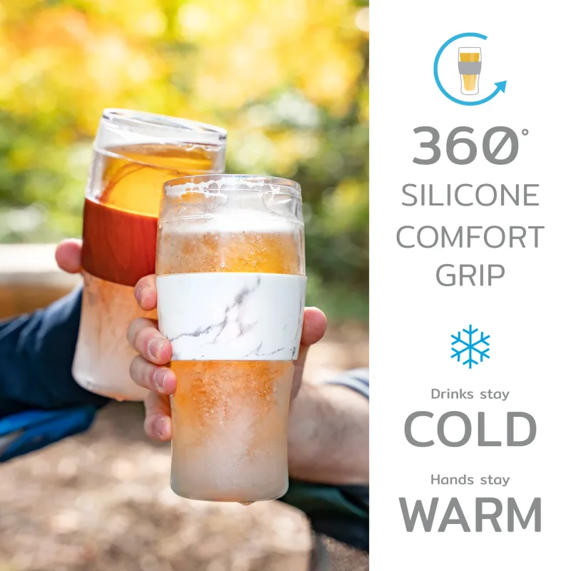Beer FREEZE™ kylbägare i grå/svart, 4-pack