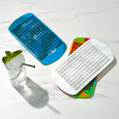Mini Ice Cube Tray in Colored Marble