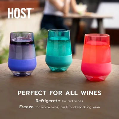 Wine FREEZE™ XL 선명한 컬러 틴트 멀티컬러, 4개 세트