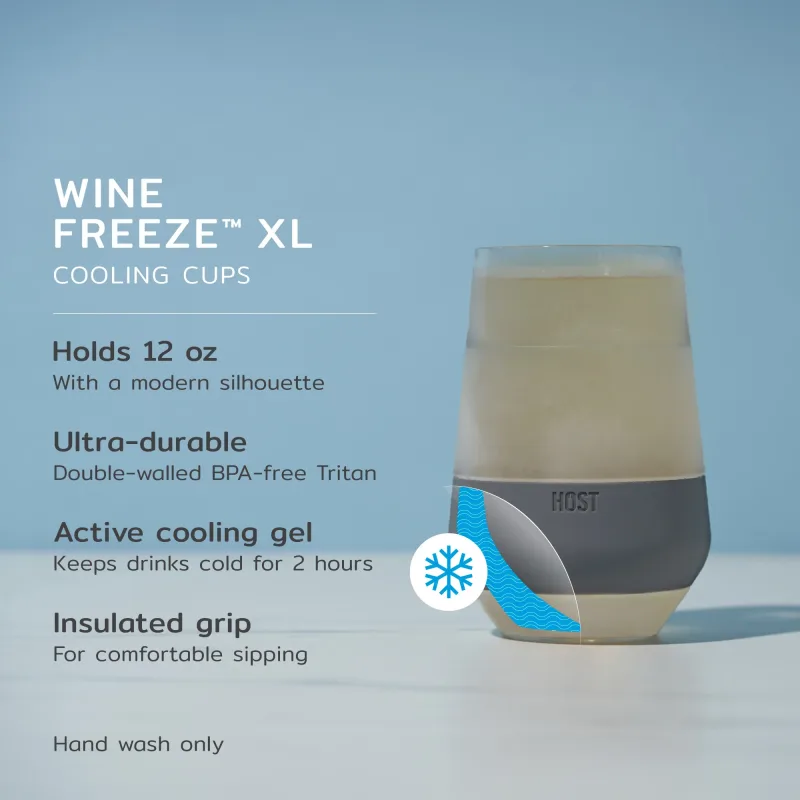 Wine FREEZE™ XL in Grau, 2er-Set