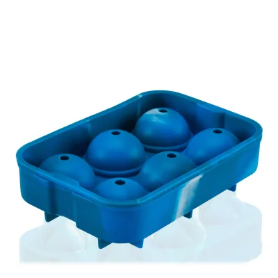 Molde de silicona para esfera de hielo de 2" en mármol azul