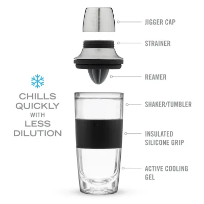 Cocktail Shaker FREEZE™ en negro