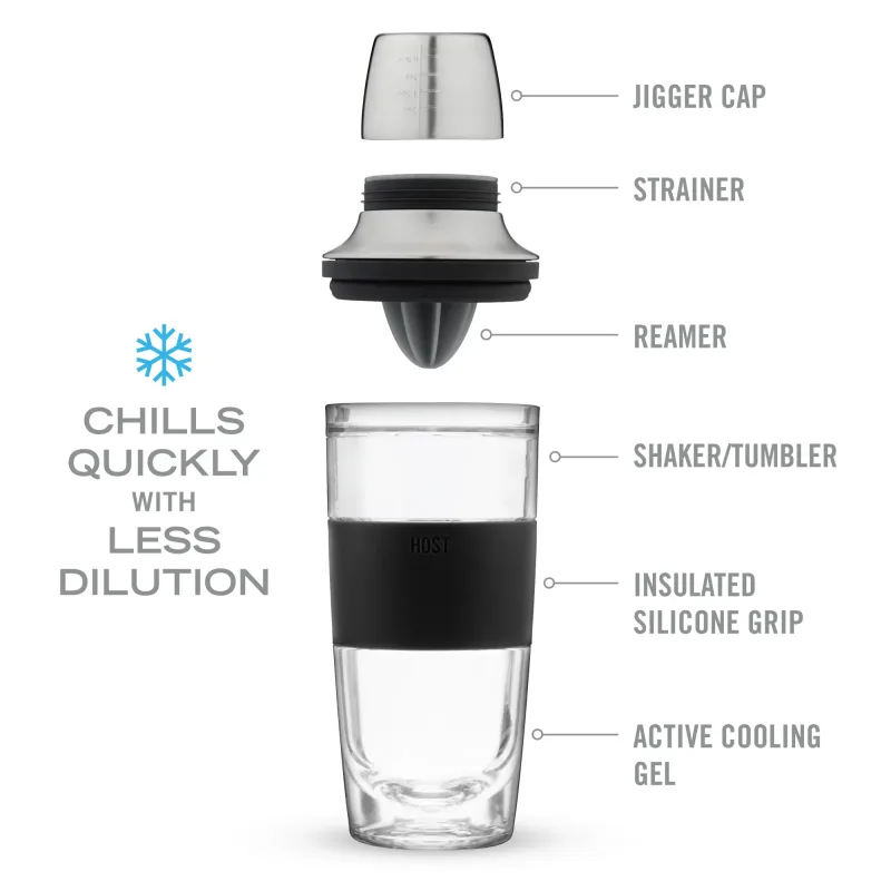 Cocktail Shaker FREEZE™ en negro