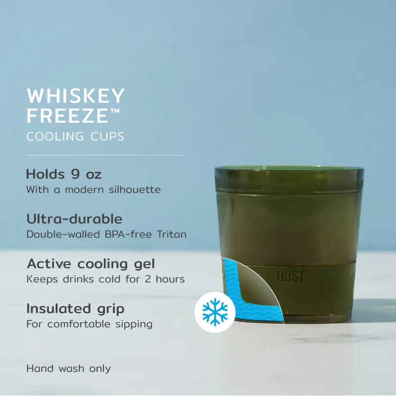 Whiskey FREEZE™ in Olive Green Set of 2