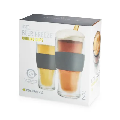 Beer FREEZE™ en gris, set de 2