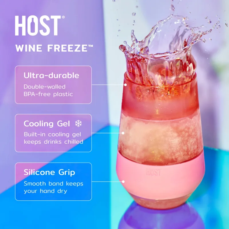 Wine FREEZE™ XL i grå med lock, 2-pack