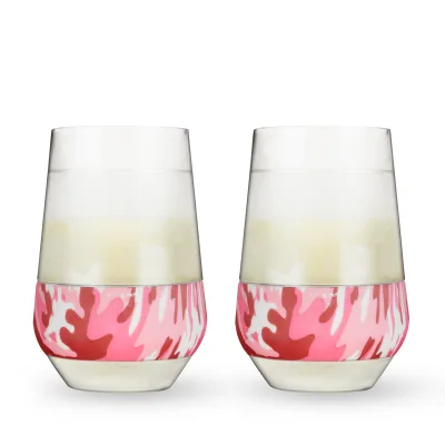 Wine FREEZE™ XL in Pink Camo, 2er-Set