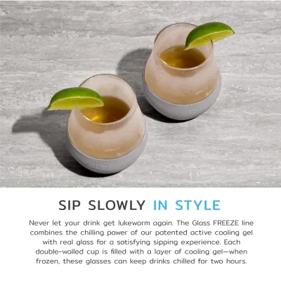 Glass Tasting FREEZE™ in Grau, 2er-Set