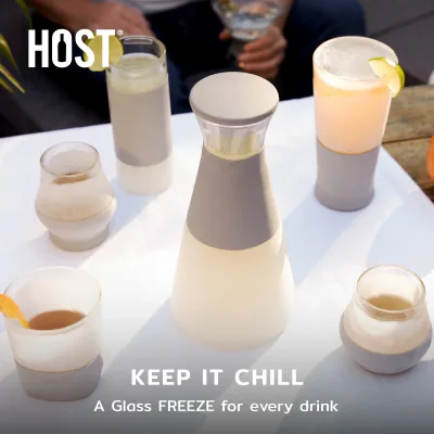 Glass Highball FREEZE™ i grå, sæt med 2