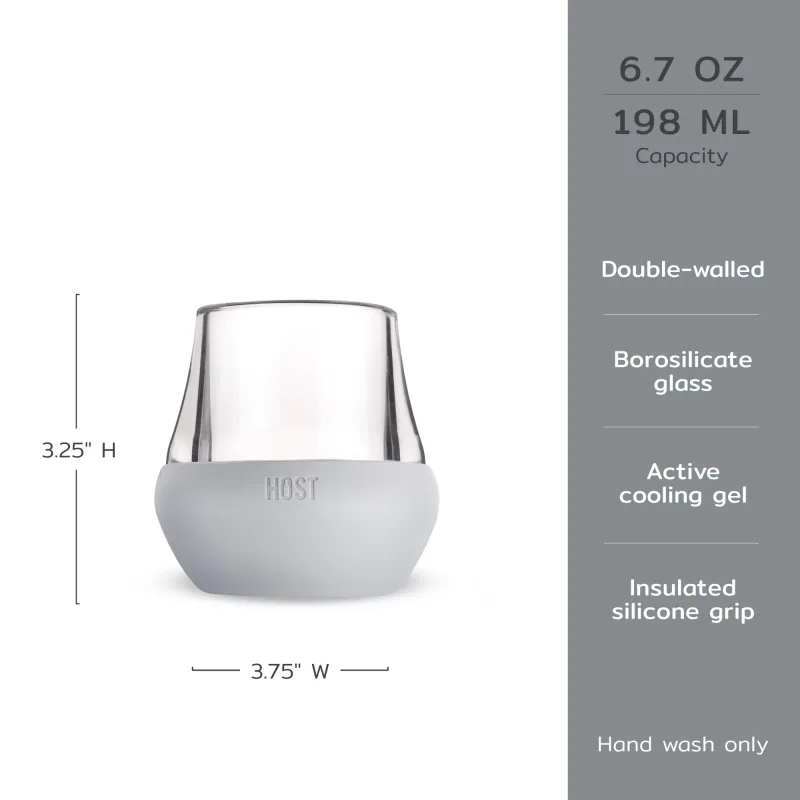 Glass Tasting FREEZE™ in Grau, 2er-Set