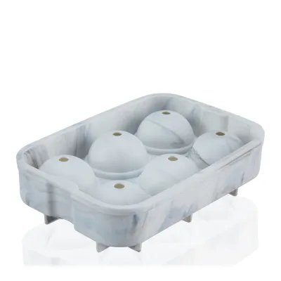 Silikone 2" iskugleform i Marmor
